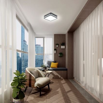 Brilagi - Lámpara de exterior LED BENE LED/18W/230V 22x22 cm antracita IP54