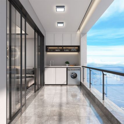 Brilagi - Lámpara de exterior LED BENE LED/18W/230V 22x22 cm antracita IP54
