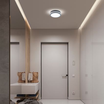 Brilagi - Lámpara de exterior LED BENE LED/18W/230V diá. 22 cm antracita IP54