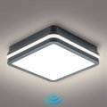 Brilagi - Lámpara de exterior LED con sensor BENE LED/18W/230V 22x22 cm antracita IP54
