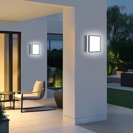 Brilagi - LED Luz exterior con sensor de movimiento BENE LED/24W/230V 26x26 cm antracita IP54