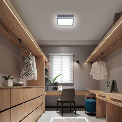 Brilagi - LED Luz exterior con sensor de movimiento BENE LED/24W/230V 26x26 cm antracita IP54