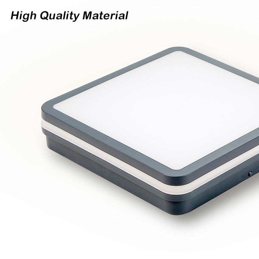 Brilagi - LED Luz exterior con sensor de movimiento BENE LED/24W/230V 26x26 cm antracita IP54