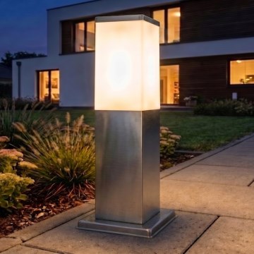 Brilagi - Lámpara de exterior NOVA 1xE27/15W/230V 40 cm IP44 cromo mate