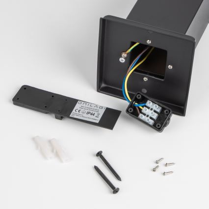 Brilagi - Lámpara de exterior NOVA 1xE27/15W/230V 40 cm IP44 negra