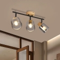 BRILAGI - Lámpara de focos HYGGE 3xE14/15W/230V madera/ahumado