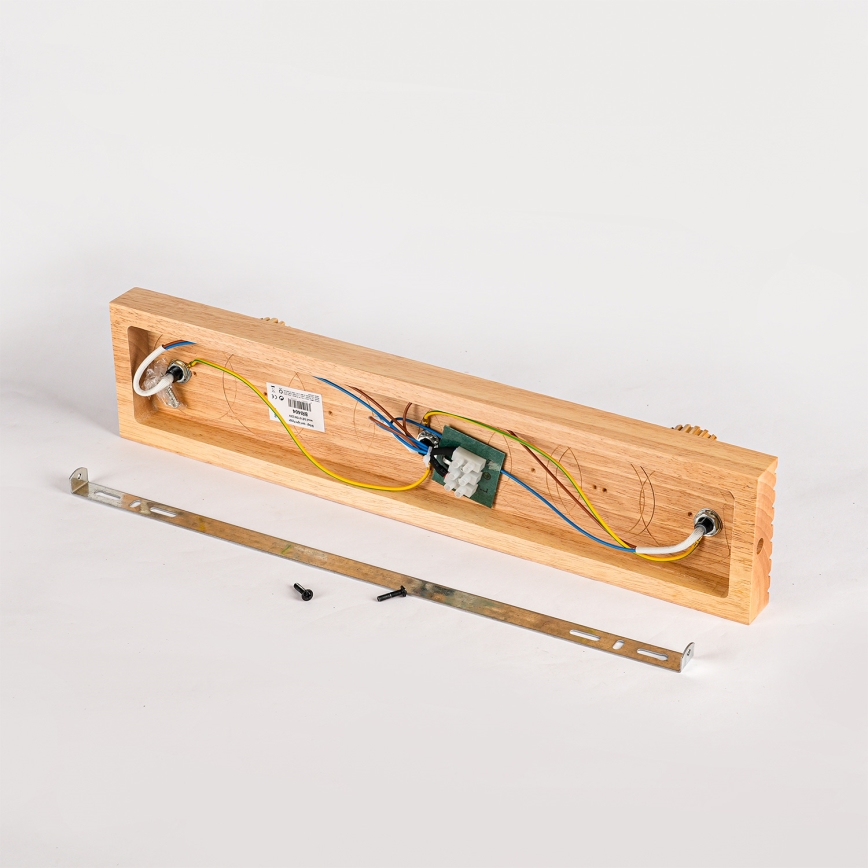 Brilagi - Lámpara de focos HYGGE 3xE14/15W/230V madera/ahumado