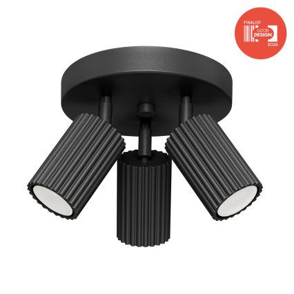 Brilagi - Lámpara de focos LED CRESTO 3xGU10/10W/230V negra
