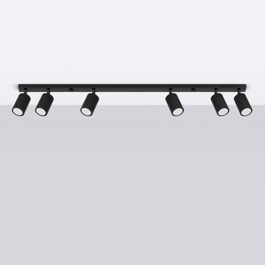 Brilagi - Lámpara de focos LED CRESTO 6xGU10/10W/230V negra