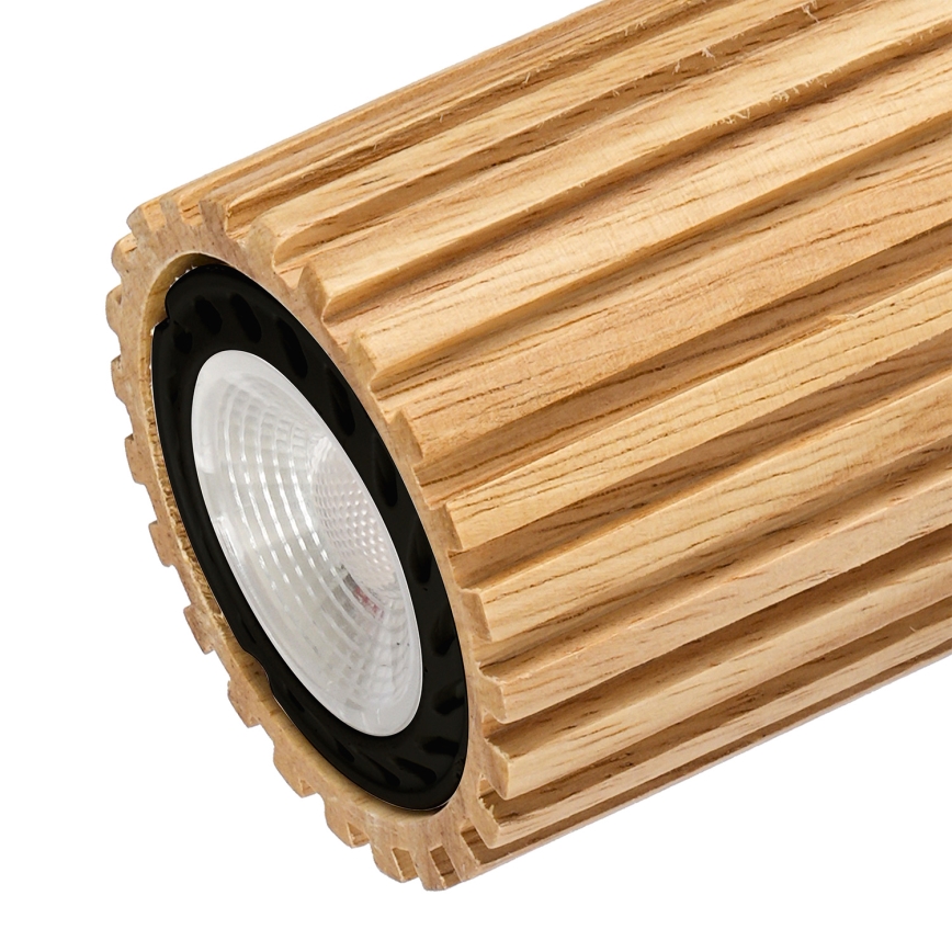 Brilagi - Lámpara de focos MODERN WOOD 3xGU10/8W/230V madera/negro