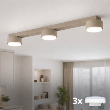Brilagi - Lámpara de focos MONO 3xGX53/12W/230V beige