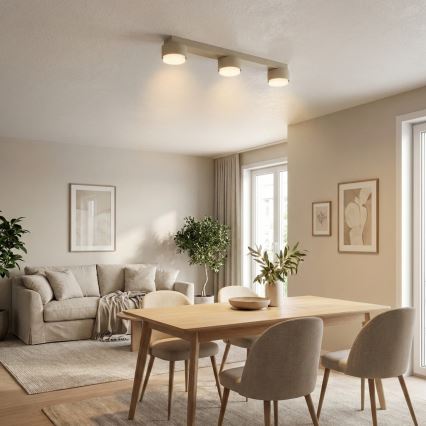 Brilagi - Lámpara de focos MONO 3xGX53/12W/230V beige