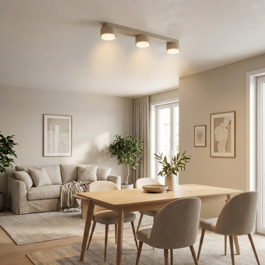 Brilagi - Lámpara de focos MONO 3xGX53/12W/230V beige