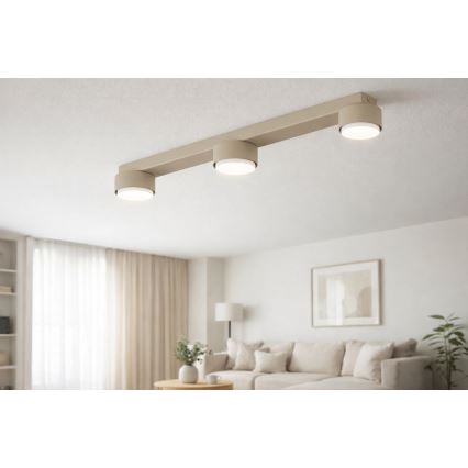 Brilagi - Lámpara de focos MONO 3xGX53/12W/230V beige