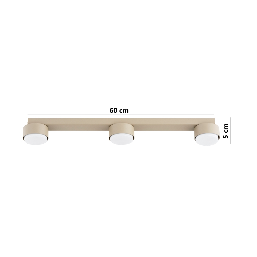 Brilagi - Lámpara de focos MONO 3xGX53/12W/230V beige