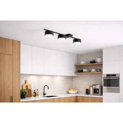 Brilagi - Lámpara de focos MONO 3xGX53/12W/230V negra