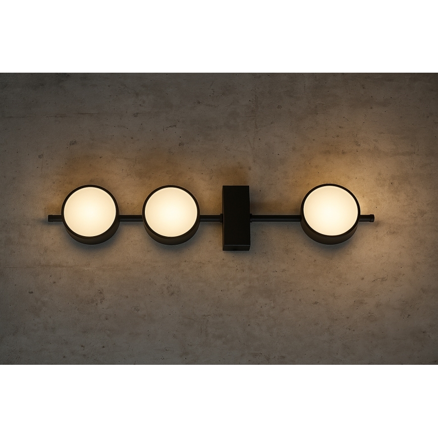 Brilagi - Lámpara de focos MONO 3xGX53/12W/230V negra