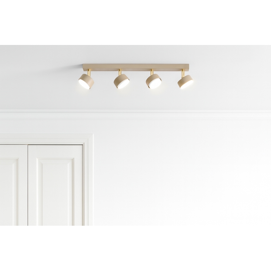 Brilagi - Lámpara de focos MONO 4xGX53/12W/230V beige