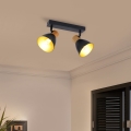 BRILAGI - Lámpara de focos ODENSE 2xE14/10W/230V madera/negro