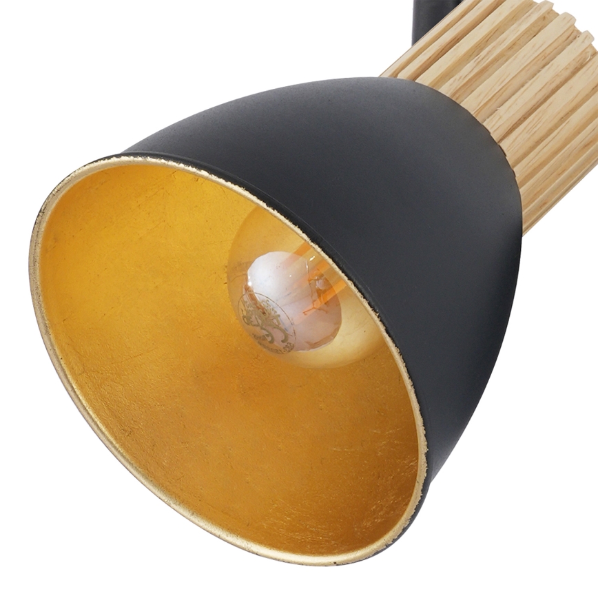 BRILAGI - Lámpara de focos ODENSE 2xE14/10W/230V madera/negro