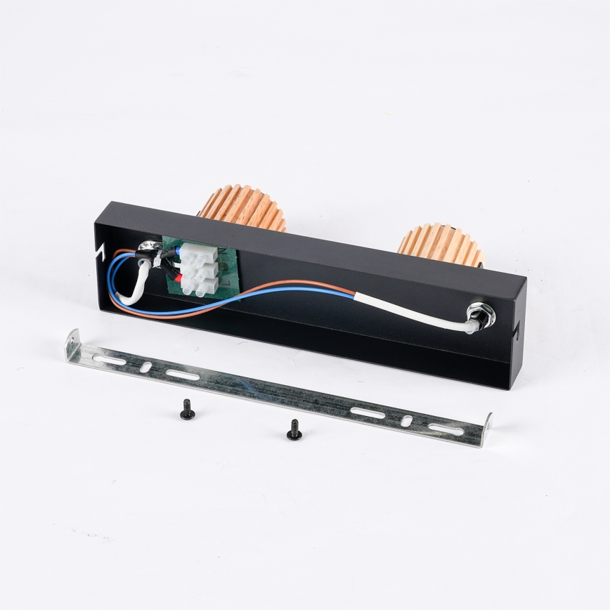 BRILAGI - Lámpara de focos ODENSE 2xE14/10W/230V madera/negro