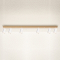 Brilagi - Lámpara de focos SELE 6xGU10/30W/230V blanca/acabado roble