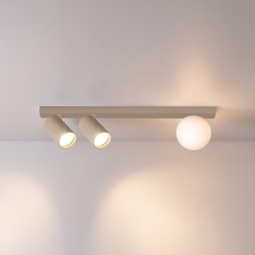 Brilagi - Lámpara de focos SELE BALL 2xGU10/30W/230V + 1xG9/10W beige