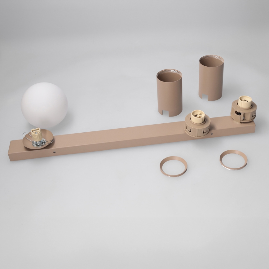 Brilagi - Lámpara de focos SELE BALL 2xGU10/30W/230V + 1xG9/10W beige