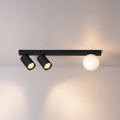 Brilagi - Lámpara de focos SELE BALL 2xGU10/30W/230V + 1xG9/10W negra
