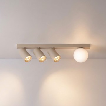 Brilagi - Lámpara de focos SELE BALL 3xGU10/30W/230V + 1xG9/10W beige