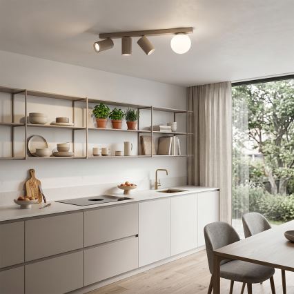 Brilagi - Lámpara de focos SELE BALL 3xGU10/30W/230V + 1xG9/10W beige
