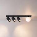 Brilagi - Lámpara de focos SELE BALL 3xGU10/30W/230V + 1xG9/10W negra