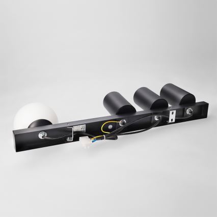Brilagi - Lámpara de focos SELE BALL 3xGU10/30W/230V + 1xG9/10W negra