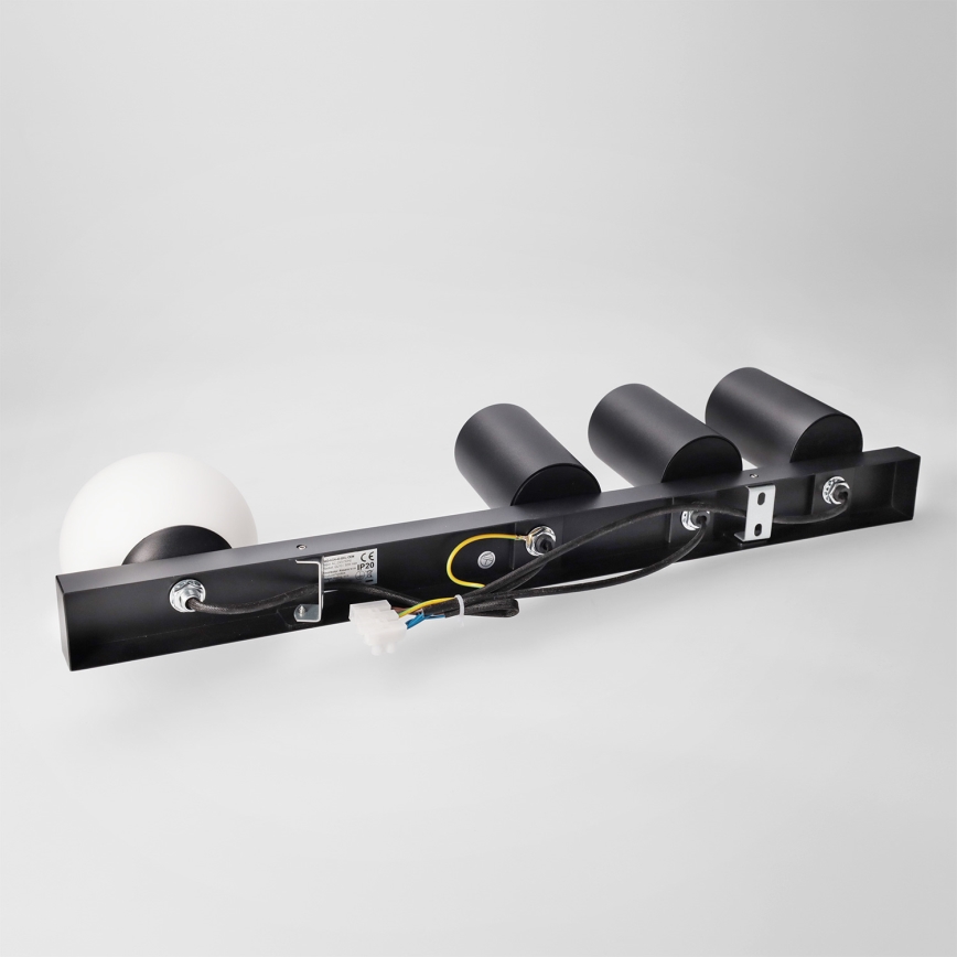 Brilagi - Lámpara de focos SELE BALL 3xGU10/30W/230V + 1xG9/10W negra