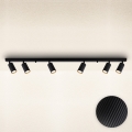Brilagi - Lámpara de focos SELE MODERN 6xGU10/30W/230V negra