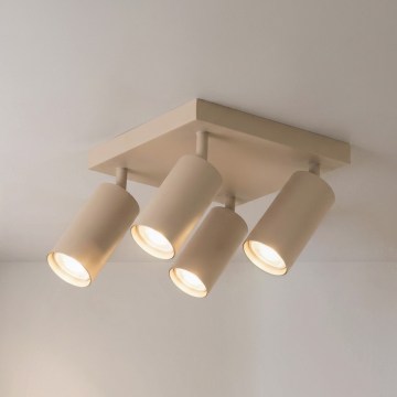 Brilagi - Lámpara de focos SELE SQUARE 4xGU10/30W/230V beige