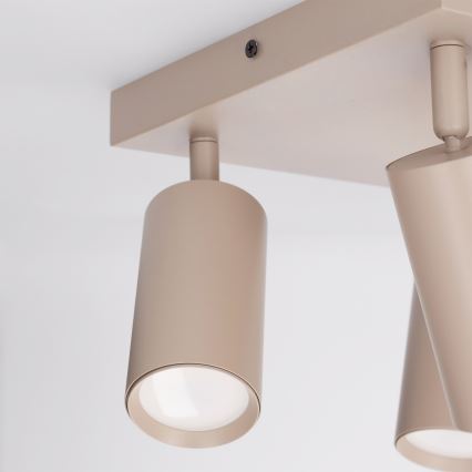 Brilagi - Lámpara de focos SELE SQUARE 4xGU10/30W/230V beige