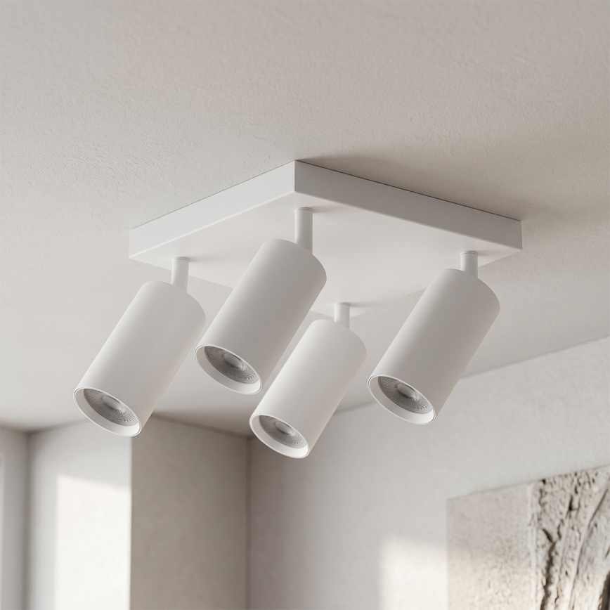 Brilagi - Lámpara de focos SELE SQUARE 4xGU10/30W/230V blanca