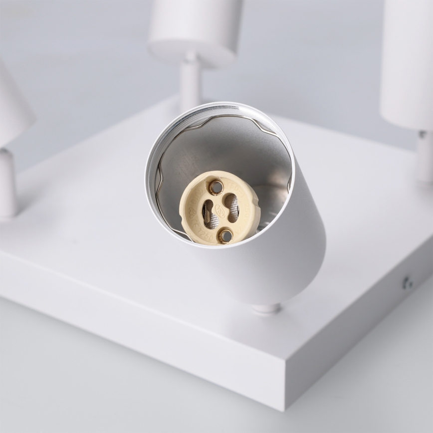 Brilagi - Lámpara de focos SELE SQUARE 4xGU10/30W/230V blanca