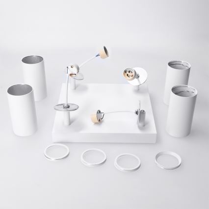 Brilagi - Lámpara de focos SELE SQUARE 4xGU10/30W/230V blanca