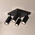 Brilagi - Lámpara de focos SELE SQUARE 4xGU10/30W/230V negra