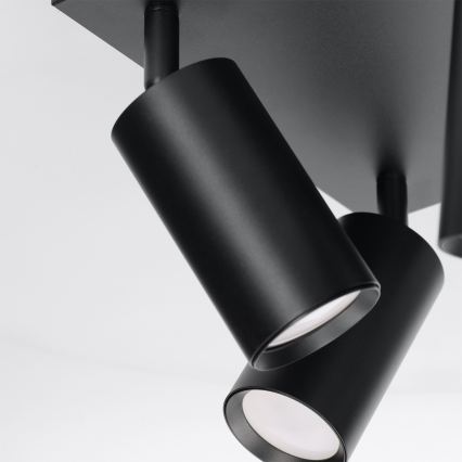 BRILAGI - Lámpara de focos SELE SQUARE 4xGU10/30W/230V negra
