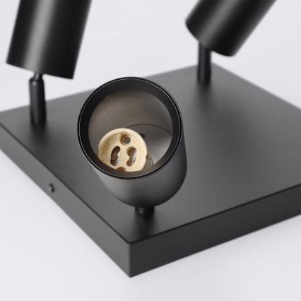 BRILAGI - Lámpara de focos SELE SQUARE 4xGU10/30W/230V negra