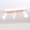 Brilagi - Lámpara de focos SELE WOOD 3xGU10/30W/230V blanco/madera