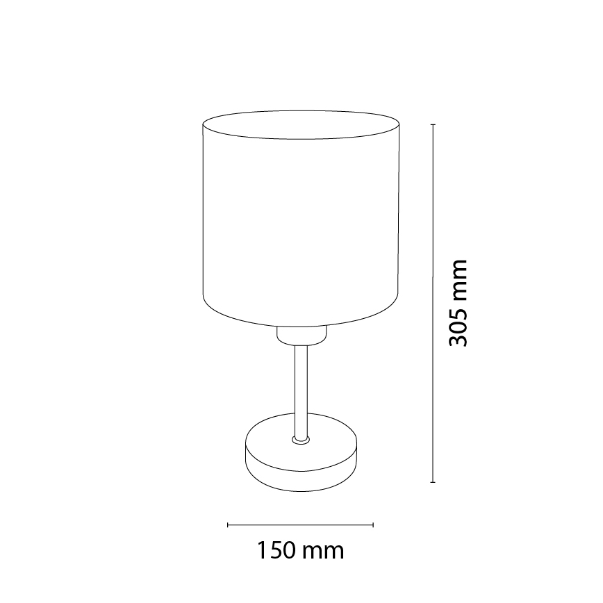 BRILAGI - Lámpara de mesa infantil BOBO WOOD 1xE27/25W/230V roble/negro/blanco/con conejitos