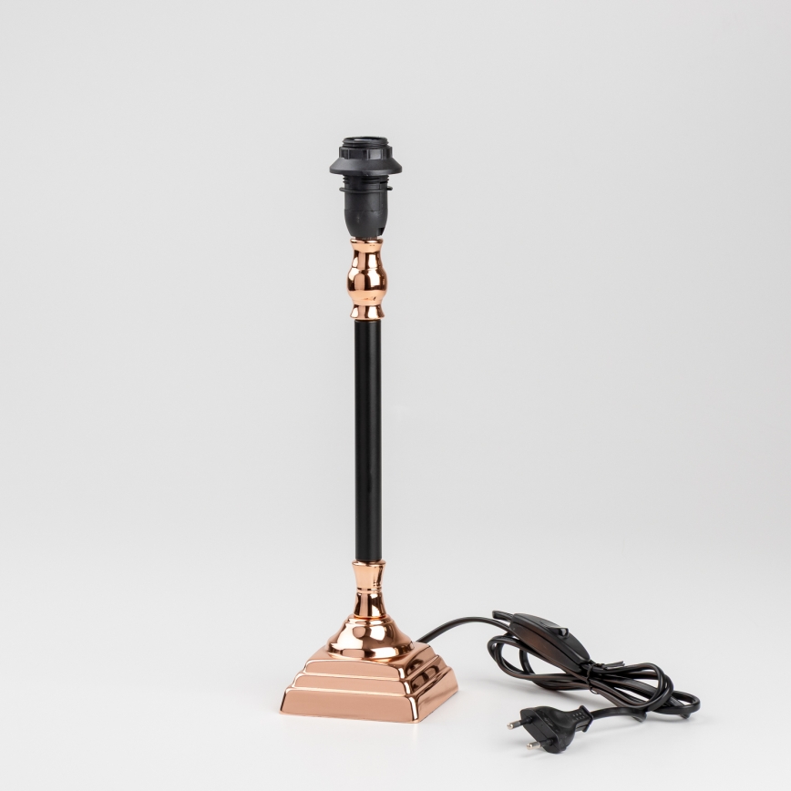 Brilagi - Lámpara de mesa CERIA 1xE14/40W/230V negra/cobre/blanca