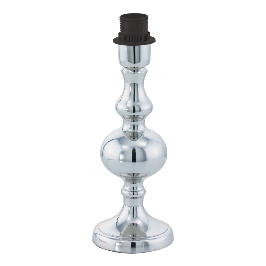 BRILAGI - Lámpara de mesa CERIA 1xE27/60W/230V diámetro 30 cm cromo brillante/gris