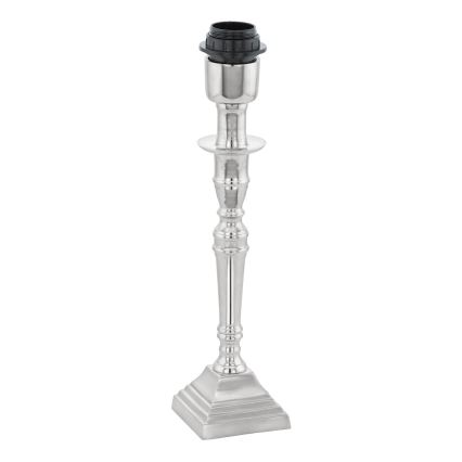 BRILAGI - Lámpara de mesa CERIA 1xE27/60W/230V Ø 25 cm plateado/blanco
