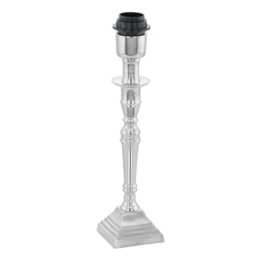 BRILAGI - Lámpara de mesa CERIA 1xE27/60W/230V Ø 25 cm plateado/blanco