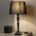Brilagi - Lámpara de mesa CERIA 1xE27/60W/230V Ø 30 cm marrón/negro